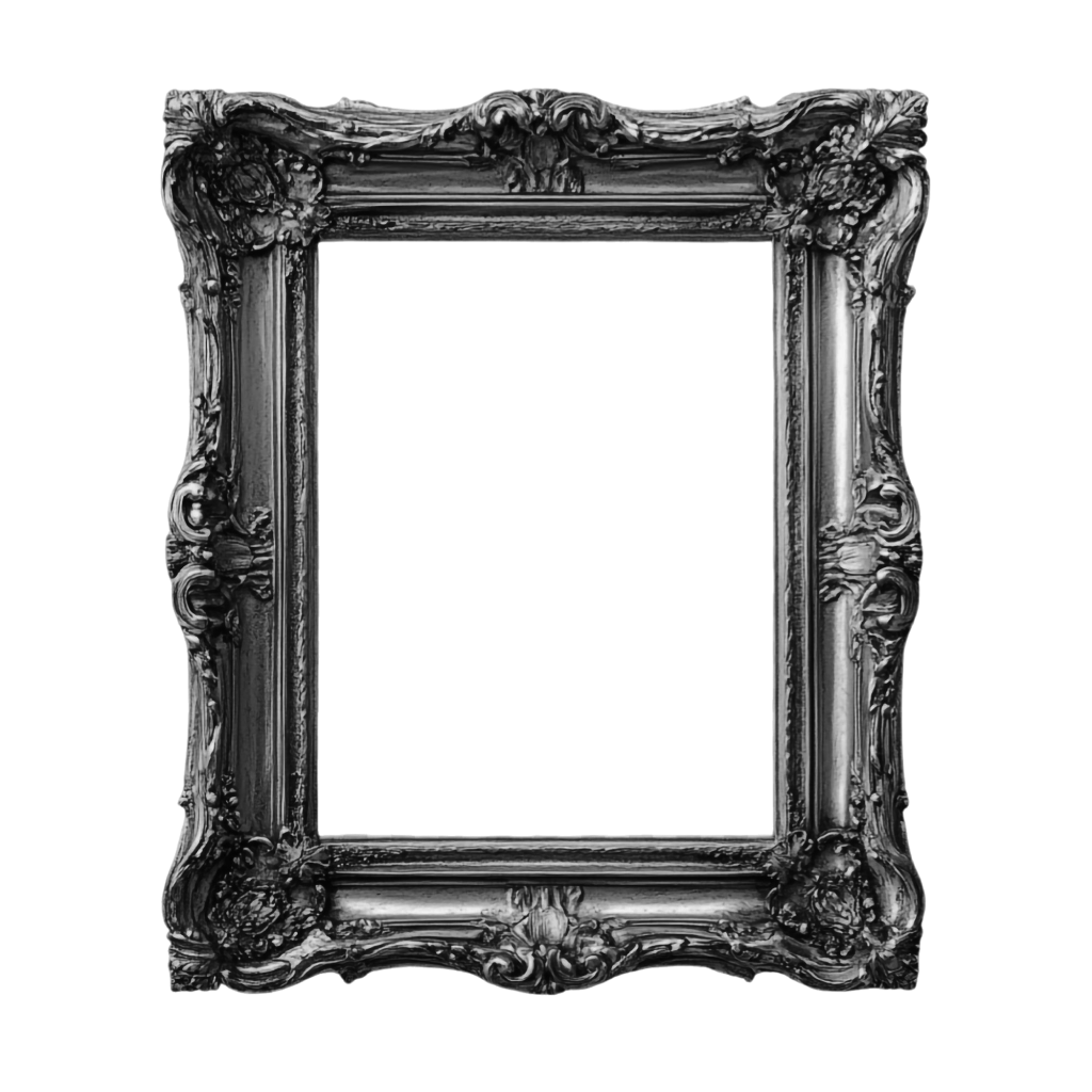 Black antique picture frame